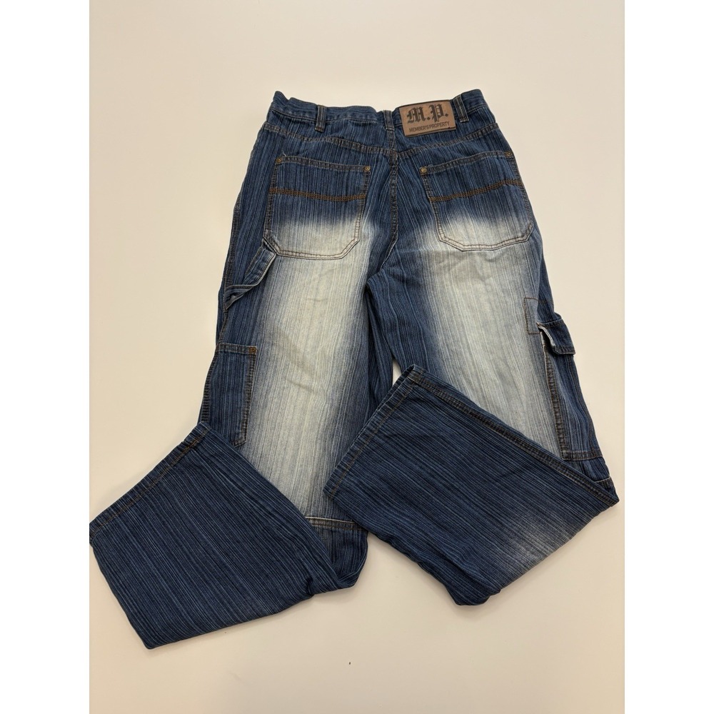 VTG Y2K Members Property Baggy Carpenter Jeans SZ 32x32